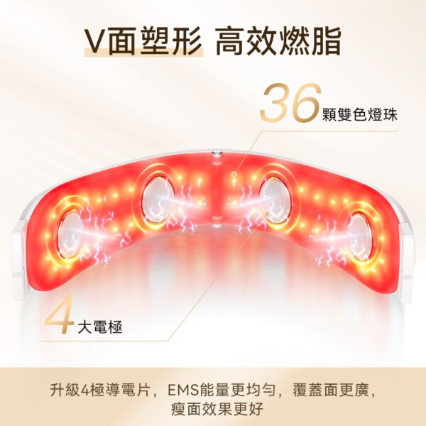 ANLAN-V Facial Beauty Device, heiße Kompresse, 4-poliges EMS-Gesichtsmassagegerät - Image 3