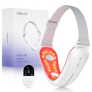 ANLAN-V Facial Beauty Device, heiße Kompresse, 4-poliges EMS-Gesichtsmassagegerät
